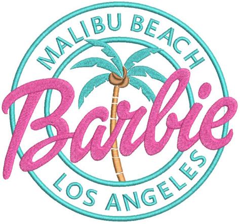 Barbie Malibu Beach Los Angeles Premium Embroidery Designs