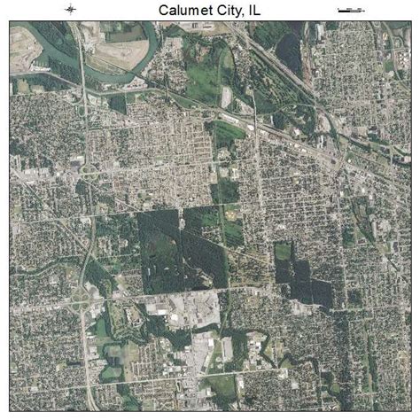 Aerial Photography Map of Calumet City, IL Illinois