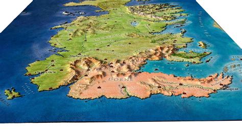 Westeros Map 3d Model Terrain For 3d Design And Art Game Of Thrones