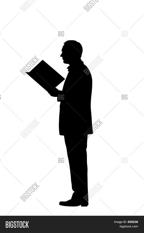 Reading Man Silhouette Image & Photo (Free Trial) | Bigstock