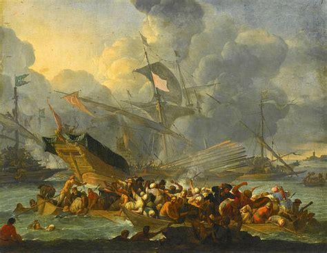 The Battle Of Lepanto Luna Painting