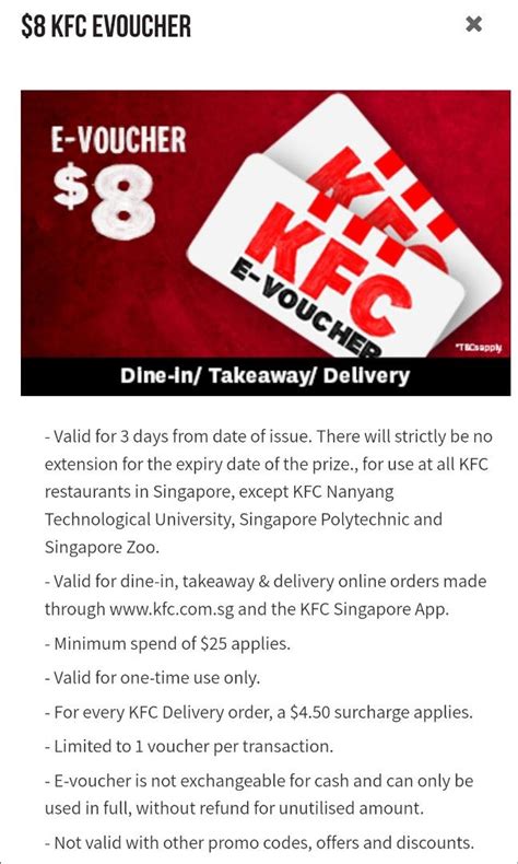 Kfc Voucher Tickets Vouchers Vouchers On Carousell