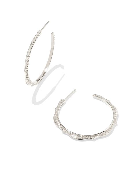 Sophee Hoop Earrings In Sterling Silver Kendra Scott