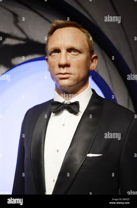 A Wax Figure Of Daniel Craig Is Featured At The Wax Museum In London