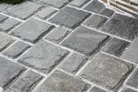 Hand Cut Kavalas Slate Paving Tiles From Greece Stonecontact