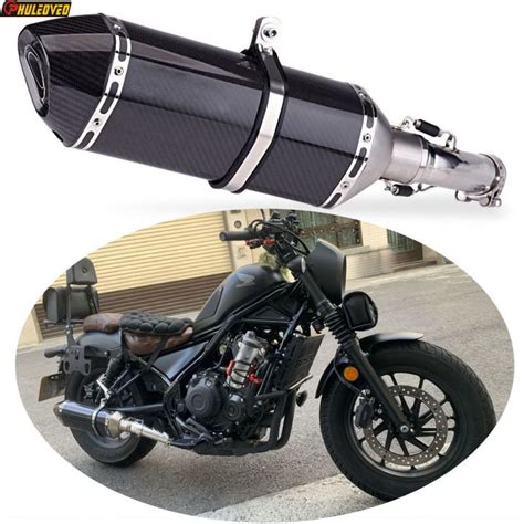 Carbon Motorcycle Exhaust Muffler For Honda Cmx 1100 Cmx 500 Cmx 300 Rebel Escape Moto Muffler