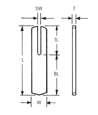 Rectangular 2 Tine Weld Studs Complete Stud Welding