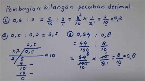 Soal Pembagian Pecahan Desimal Kelas 5