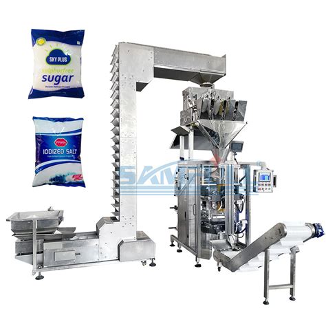 Automatic White Sugar Linear PE Film Multihead Weigher Vffs Vertical