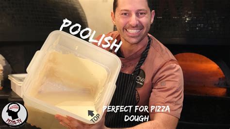 How To Make Poolish For Neapolitan Pizza Dough Youtube