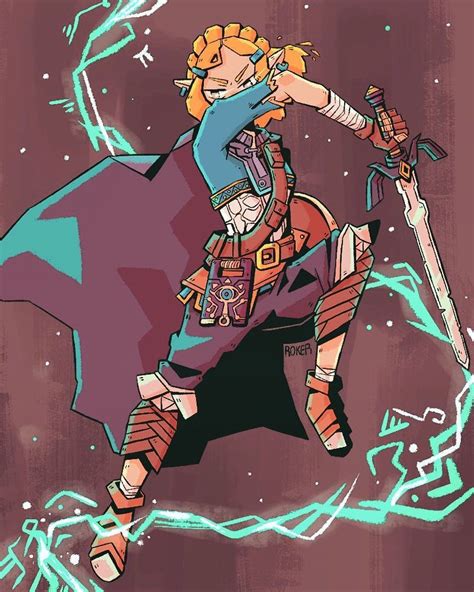 Legend Of Zelda Breath Of The Wild Sequel Inspired Art Princess Zelda Botw 2 Inkroker