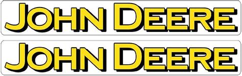 2 Large John Deere Logo Decals Sticker 4 X 27 Inch Tractor Gator Farm