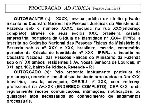 Exemplo De Procura O De Pessoa Juridica Para Pessoa Fisica Novo Exemplo