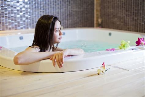 Girl In Hot Tub Stock Photo Image Of Room Pool Face 24118032