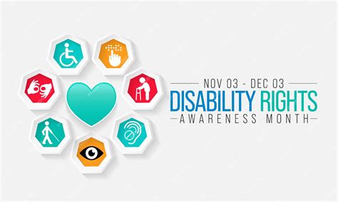 Premium Vector Disability Rights Awareness Month Is Observed Every