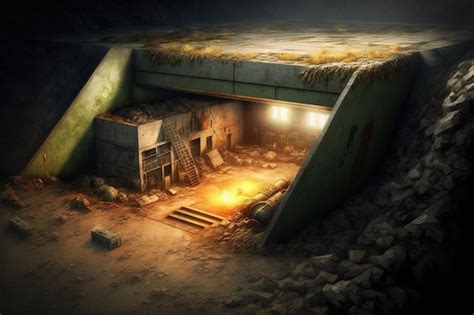 Premium Photo | A military installation a doomsday bunker or a nuclear ...