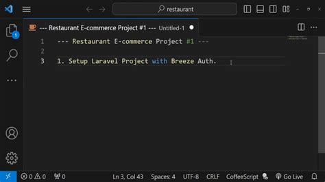 Setup Laravel Project With Breeze Auth In Laravel Restaurant E