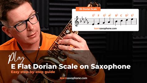 E flat Dorian Scale on Saxophone - D♯ and E♭ Dorian