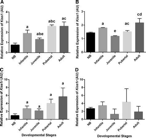 Hypothalamic Expression Profiles Of Kiss1 And Kiss1r Mrna In Various