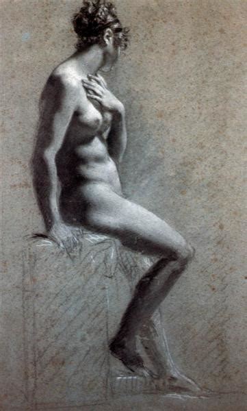 Seated Female Nude C 1800 Pierre Paul Prud Hon WikiArt Org