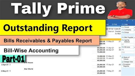 Bill Outstanding Report In Tally Prime Receivable And Payable Report