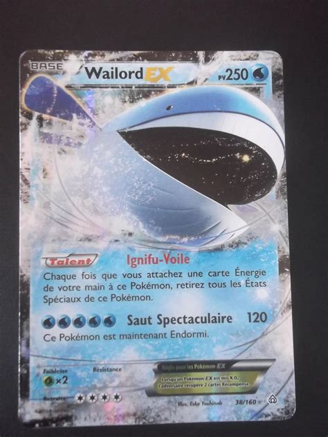 Pokemon Wailord Ex 38160 Xy Primal Clash Holo Single Cards Amazon Canada