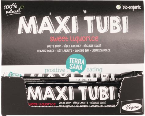 Maxi Tubi - (Vegan) snacks - (Vegan) liquorice | Terrasana Positive Eating