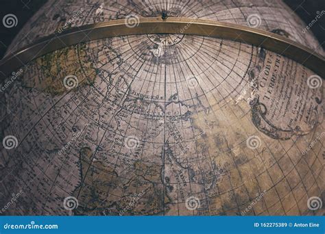 Old Antique Earth Globe Map Background Stock Image Image Of Globe