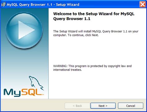 Инструкция по установке программы MySQL Query Browser