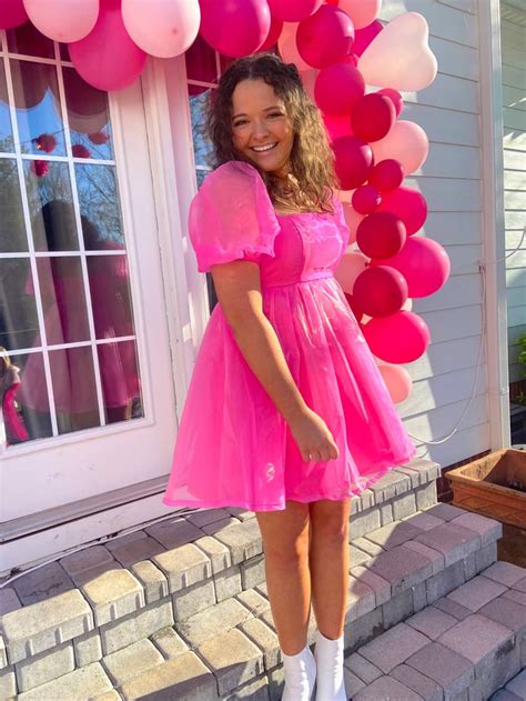 Pink Dress Birthday Party Outfits Pink Homecoming Dress Pink