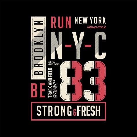 Brooklyn Run Be Strong New York City Dise O De Camiseta Gr Fica