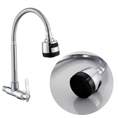 Torneira Gourmet Cozinha Parede Pia Cano Flex Vel Inox De Volta