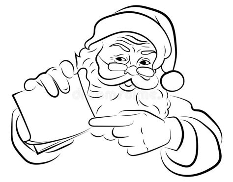 Santa Claus Black White Stock Illustrations – 17,100 Santa Claus Black ...