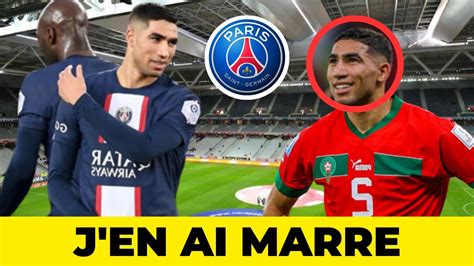 Hakimi Trop Critiquer Au Psg Achraf Son San Froid Determination