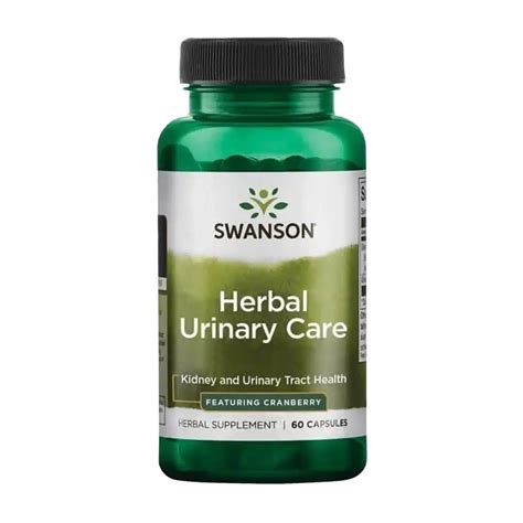 Swanson Herbal Urinary Care With Cranberry Capsules 60s