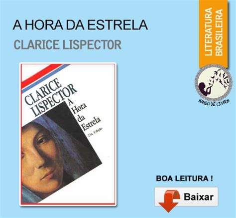 Bando De Livros A Hora Da Estrela Clarice Lispector