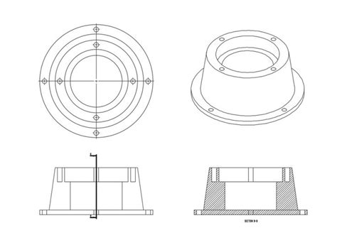 Final Down Bearing House Cad Drawing Details