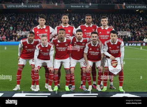 Arsenal team photo. - Arsenal v Sporting Lisbon, UEFA Europa League ...