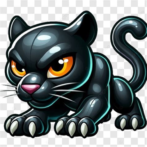 Cartoon Panther Vector Illustration Cartoon Panther Cartoon Panther