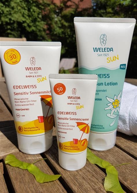 Mineralische Sonnencreme für Kinder: Wir testen Weleda Edelweiss Baby ...