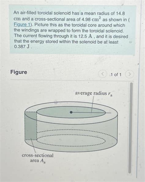 Solved An Air Filled Toroidal Solenoid Has A Mean Radius Of