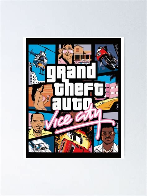 Grand Theft Auto Vice City Grand Theft Auto Vc Poster By Miguelprado