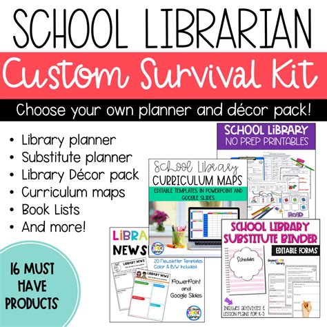 Ultimate School Librarian Survival Kit Custom Bundle