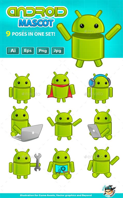 Android Mascot by pasilan | GraphicRiver