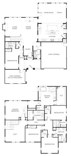 Fascinating 1000 Ideas About 5 Bedroom House Plans On Pinterest 5 ...