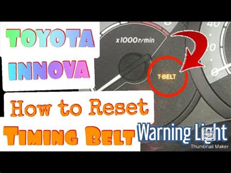 How To Reset Timing Belt Warning Light Paano Mag Reset Ng T BELT