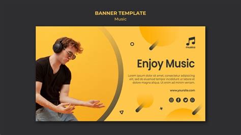 Free PSD | Music banner template theme