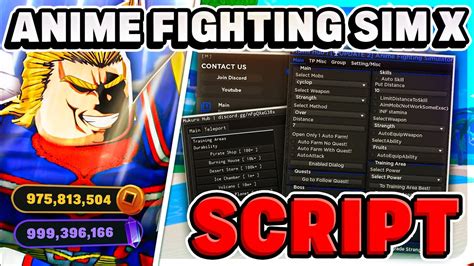 Update Anime Fighting Simulator X Script Hack Auto Farm Auto