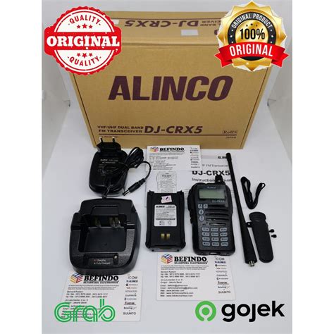 Jual HT Handy Talkie ALINCO DJ CRX5 Dual Band VHF UHF Original