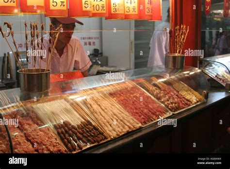 Wangfujing Snack Street Beijing China August Stock Photo Alamy